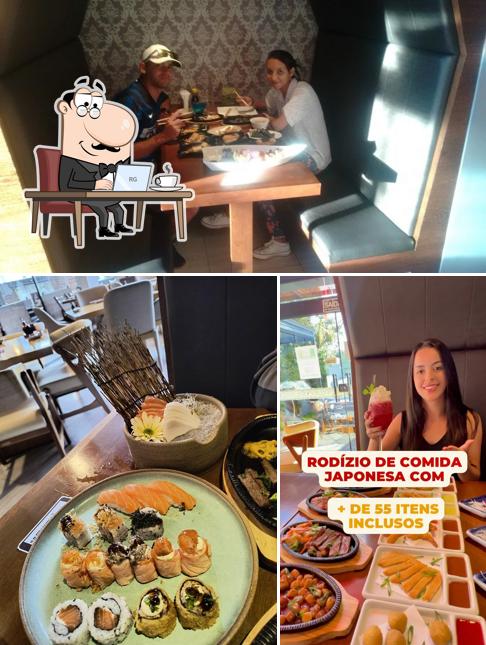 O interior do Zensei Sushi São José dos Campos