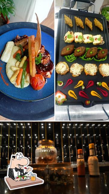 This is the photo showing food and interior at BG Bar & Kitchen