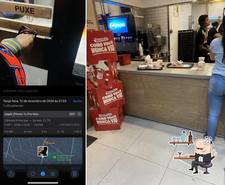 Veja imagens do interior do Burger King
