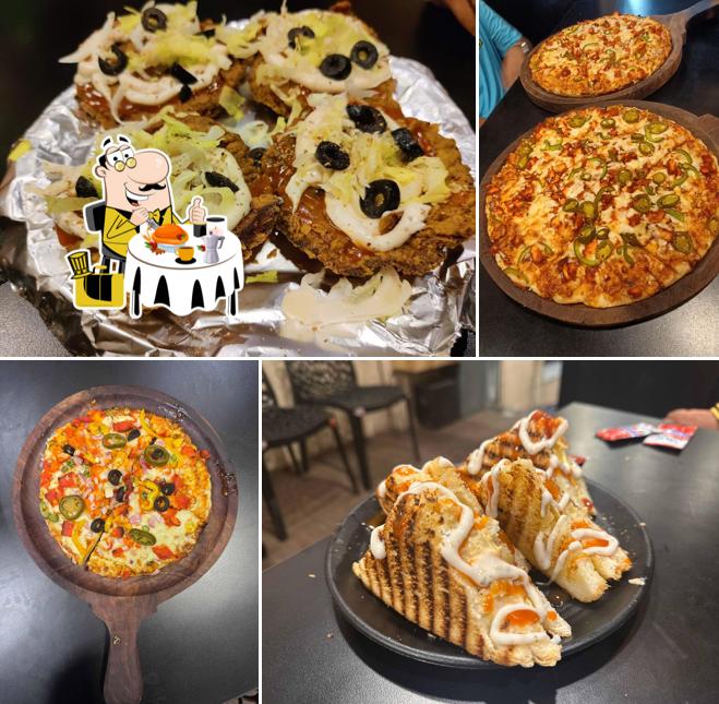 Food at Heavens of pizza