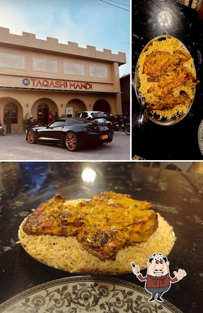 Check out the image showing food and exterior at TAQASHI MANDI