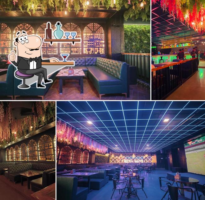 The interior of The Orange Mint Lounge - Powai