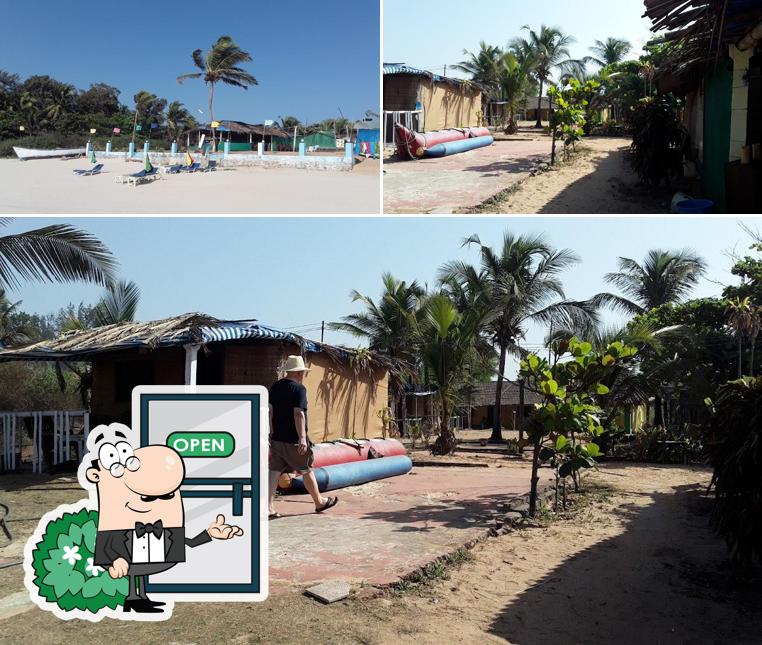 The outside area is an important feature of Charlie's Coco Huts