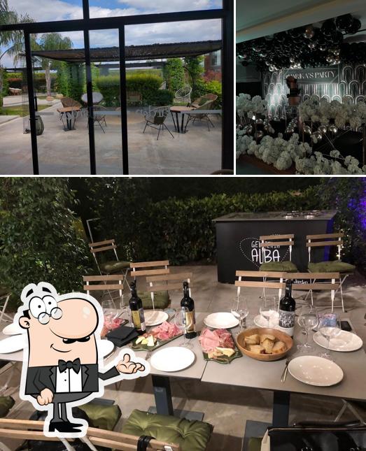 Questa è la immagine che presenta la interni e cibo di Jarden Events