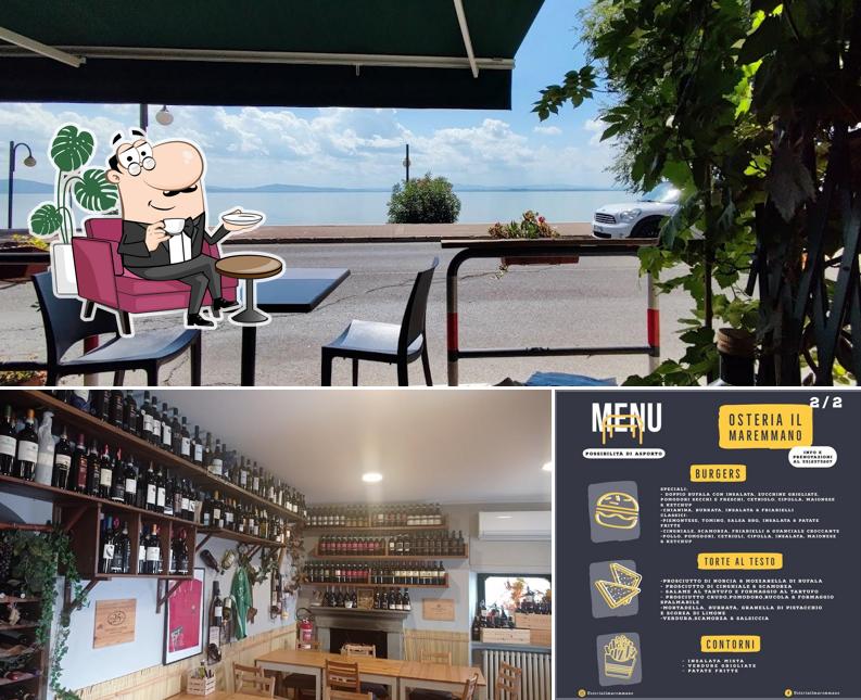 Gli interni di Osteria il Maremmano