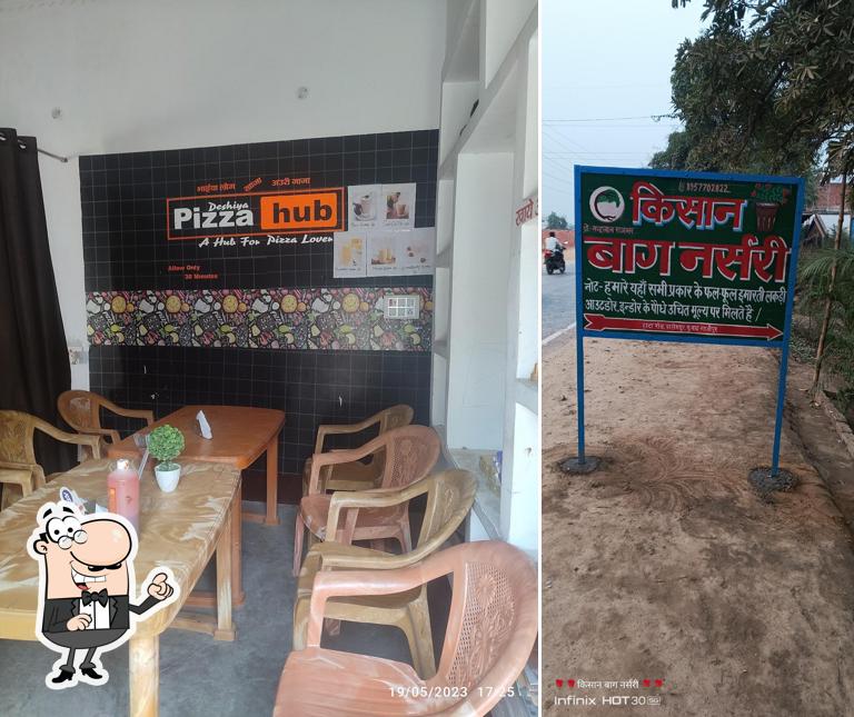 The interior of Pizza hub