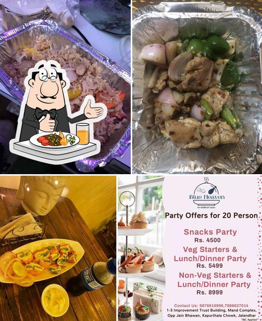 Food at Blue Heaven Lounge