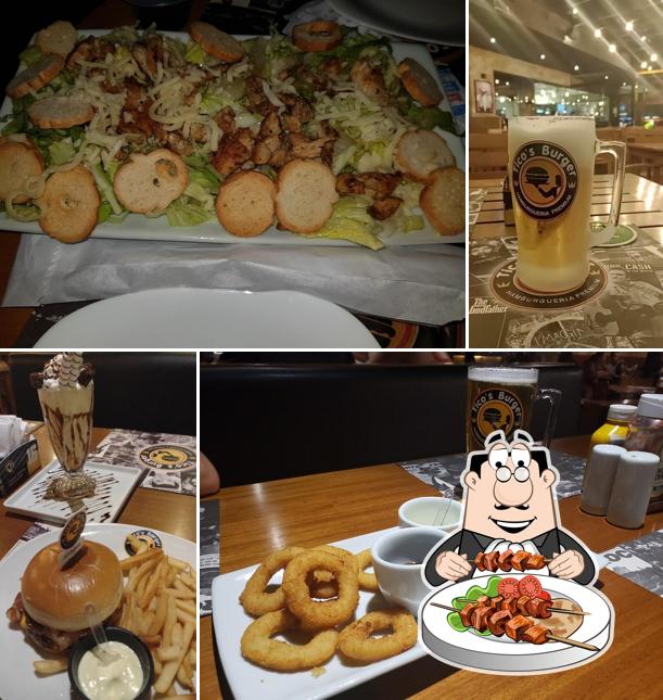 Comida em Tico's Burger