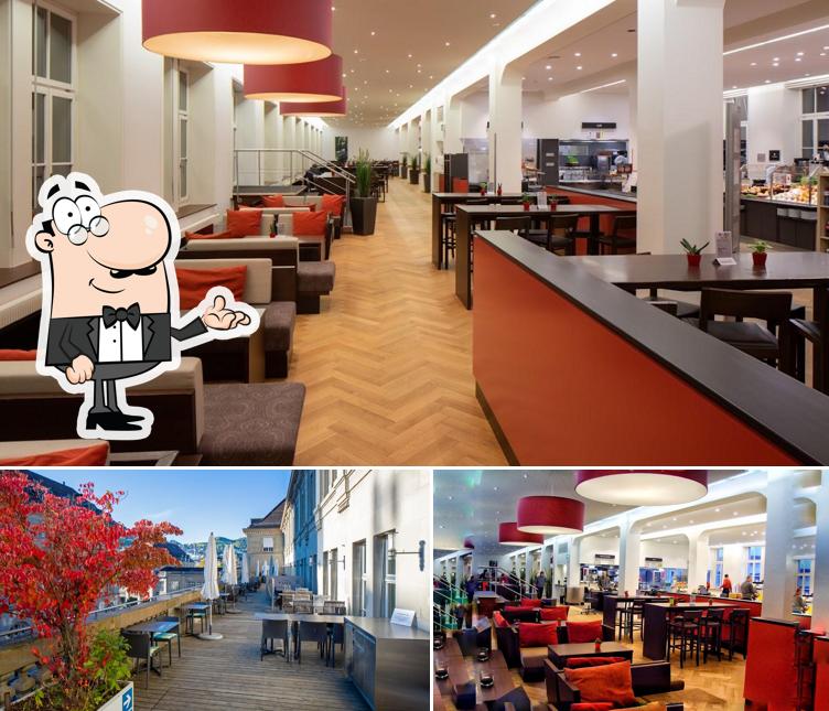 Dai un'occhiata agli interni di Migros Restaurant - St. Gallen Bahnhof
