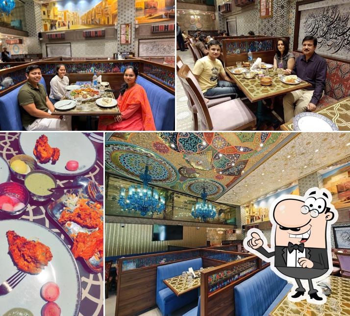 The interior of Persian Darbar Pune