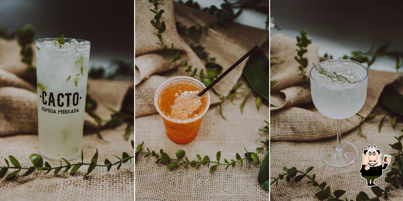 Desfrute de um drinque no Cacto Comida Mexicana