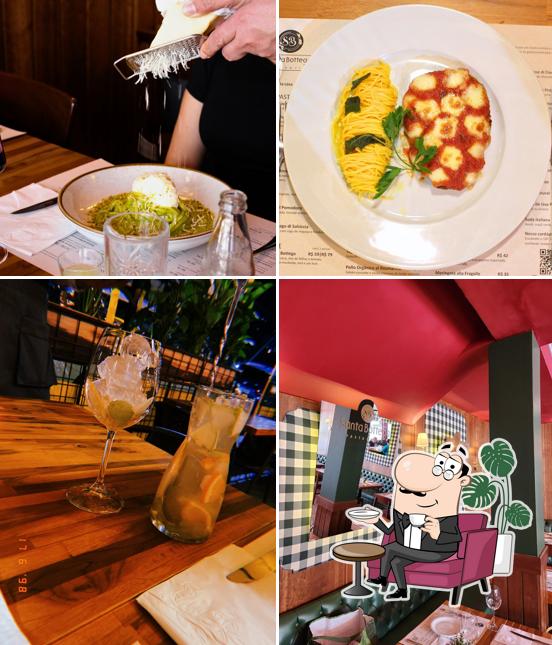 Dê uma olhada a imagem apresentando interior e balcão de bar a Santa Bottega