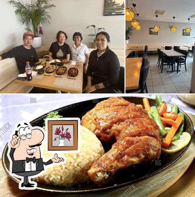 La foto della interni e cibo di Unicaiha Restaurant, Takeaway und Bar