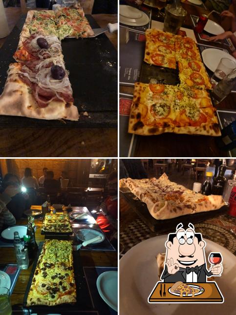Peça diferentes variedades de pizza