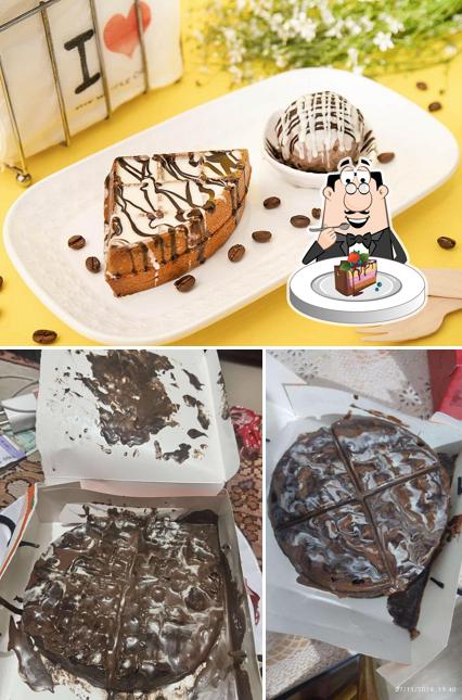 Chocolate cake at The Waffle Co