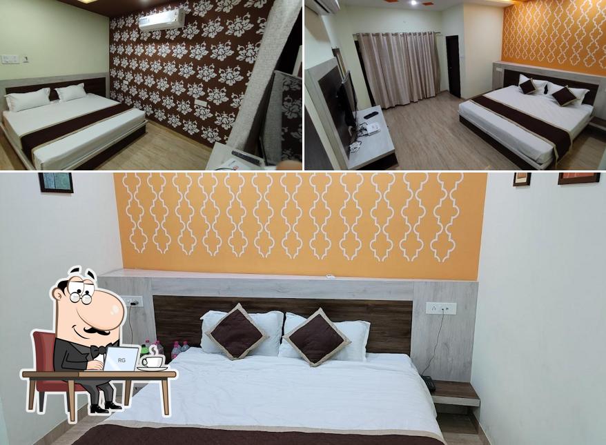 The interior of Diva Pushkar a friendly stay & Restaurant