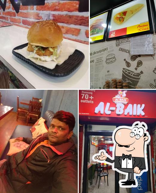 The restaurant's interior and food