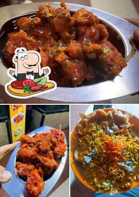 Get meat dishes at Lakshmi sweets And Chats