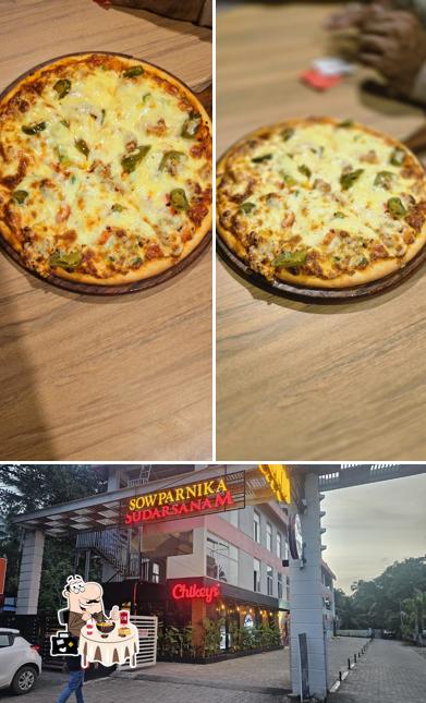 The picture of food and exterior at Resto Chikeys Guruvayoor