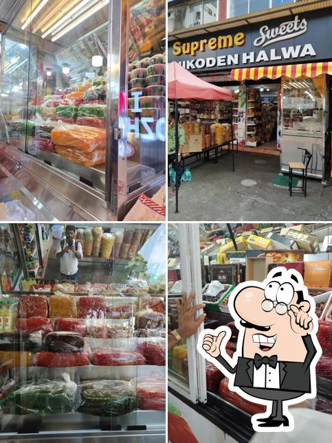 The interior of Supreme Sweets