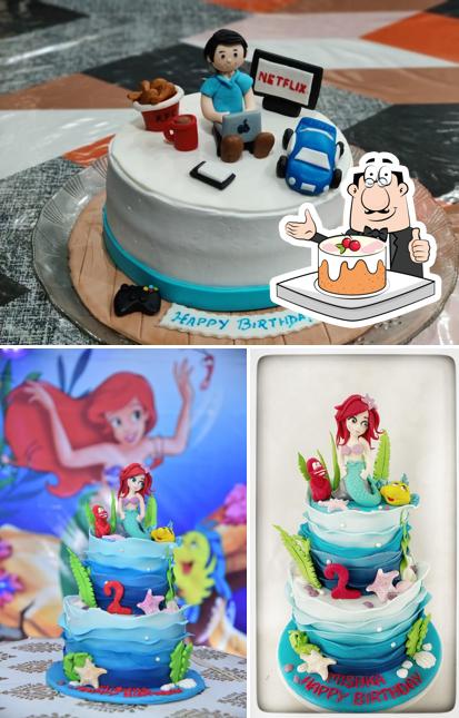 See this image of Cakes All The Way - Customized Cakes, Theme Cakes, Wedding Cakes, Christmas Plum Cakes, Jungle theme Cake in Bangalore