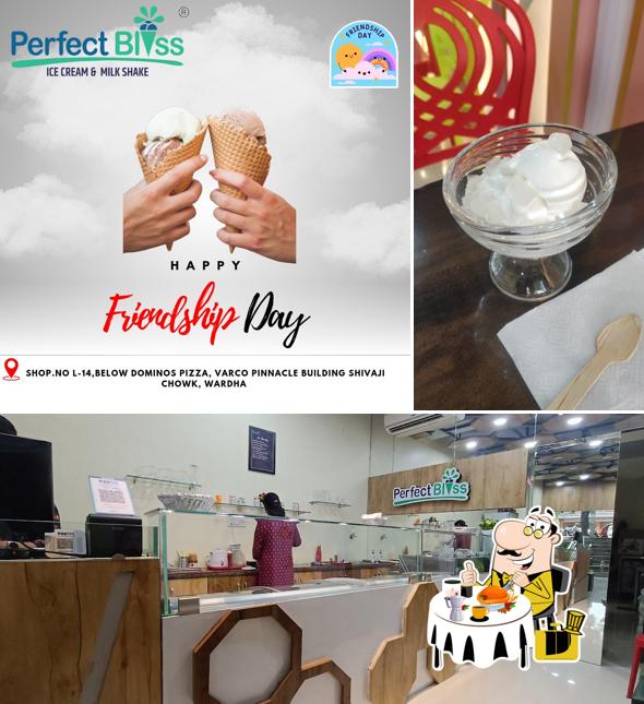 The picture of food and interior at Perfect Bliss Ice cream