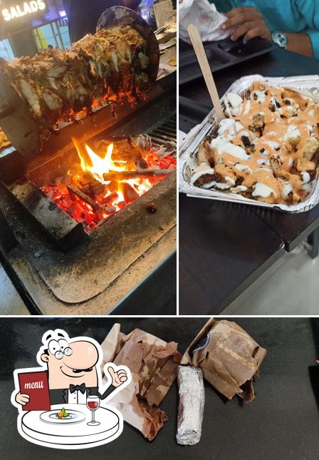 Food at Koyla Shawarma