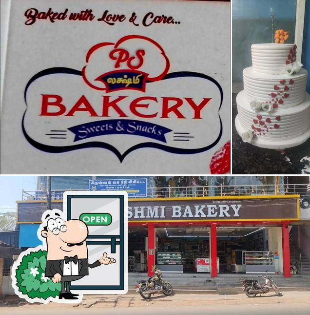 The exterior of PS LAKSHMI BAKERY