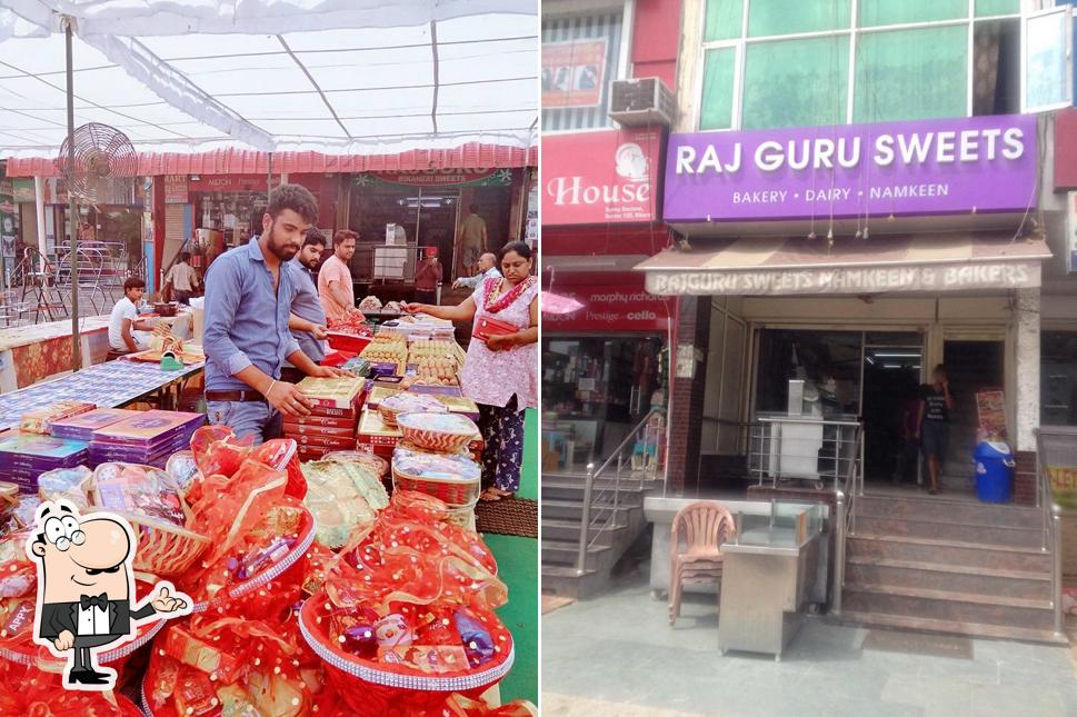 The interior of Raj Guru Sweets