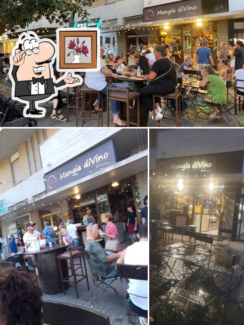 Gli interni di Mangia DiVino - Il Vinaino