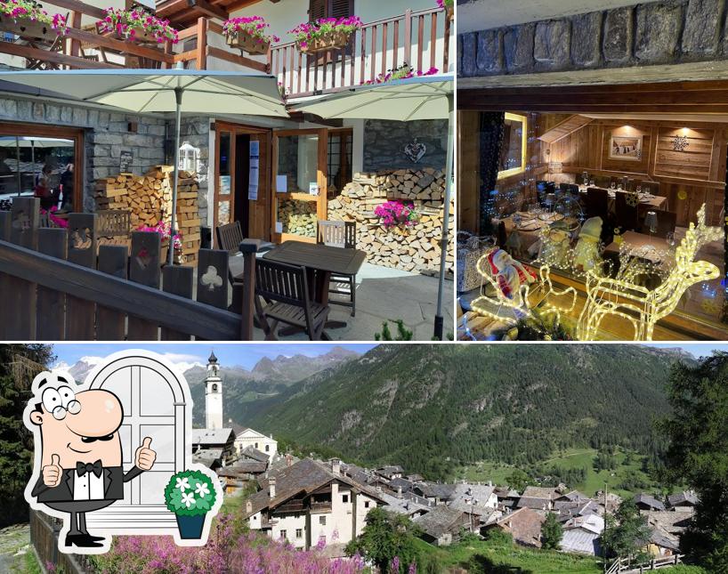 Goditi la vista dall'area esterna di Le Vieux Lyskamm