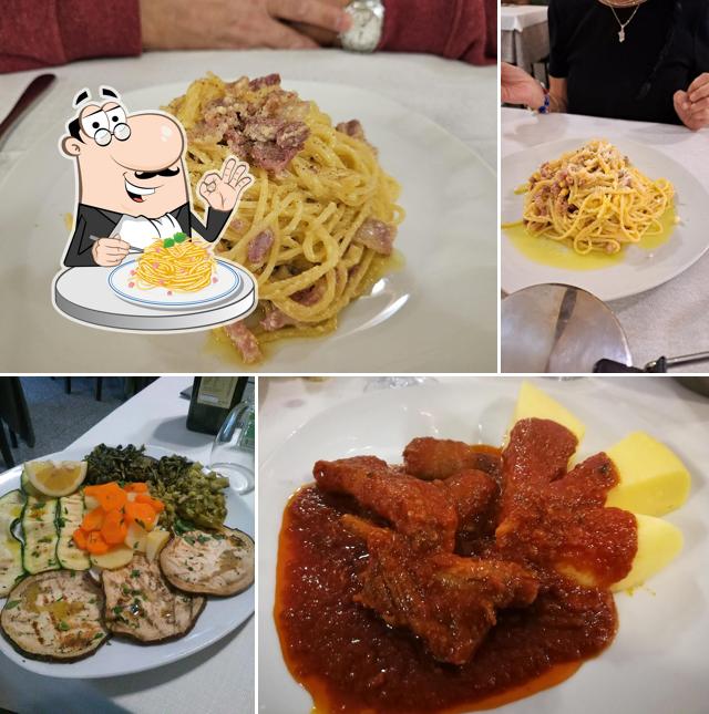 Spaghetti alla carbonara al Trattoria Da Valerio