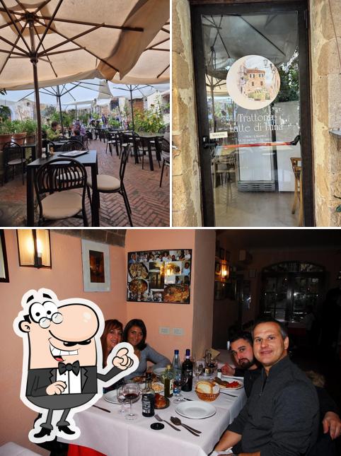 Gli interni di Trattoria Latte di Luna