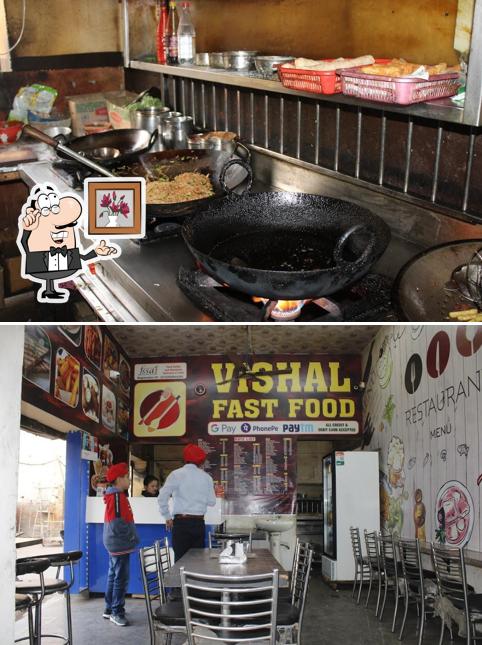The interior of Vishal Fast food Top Fast Food Shop, Restaurants, Veg Restaurants