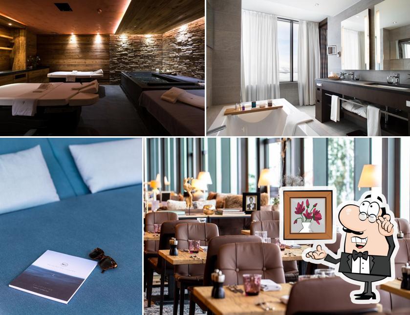 Gli interni di Crans Ambassador, an SLH Hotel