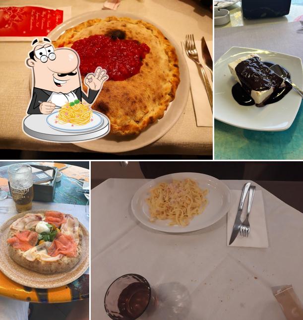 Spaghetti alla carbonara al Pizzeria la Rotonda