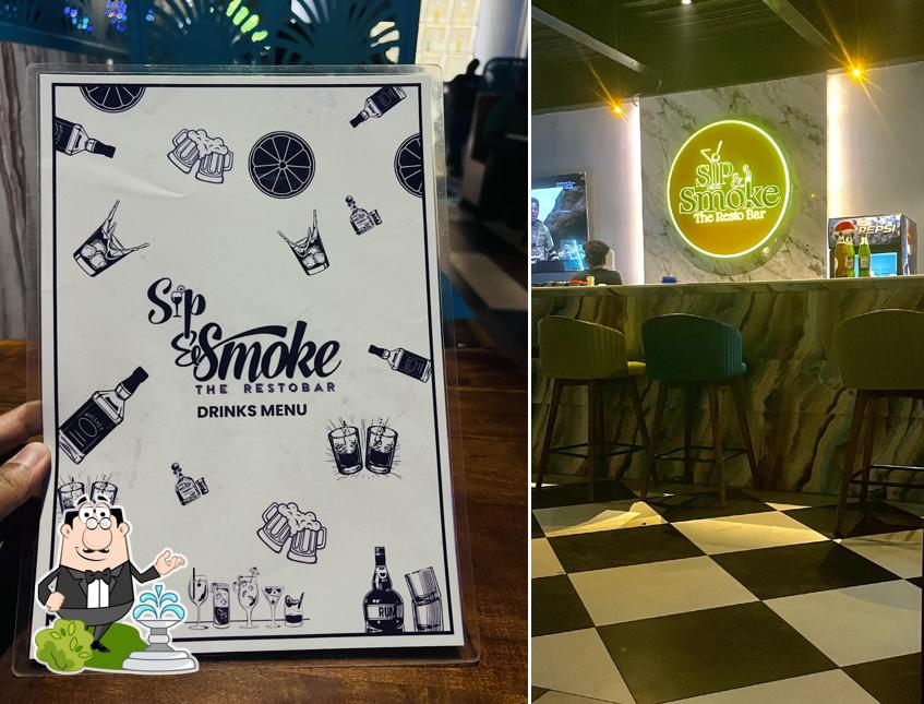 The exterior of Sip and smoke Bar