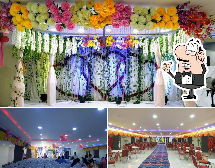 This is the image depicting interior and food at Hotel Anand Grand Fort