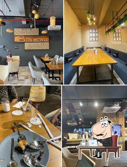 The interior of Chelvies Coffee