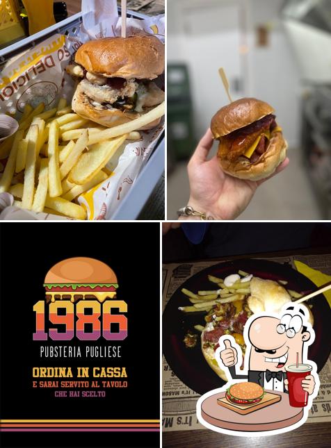 Ordina un hamburger a 1986 Pubsteria Pugliese