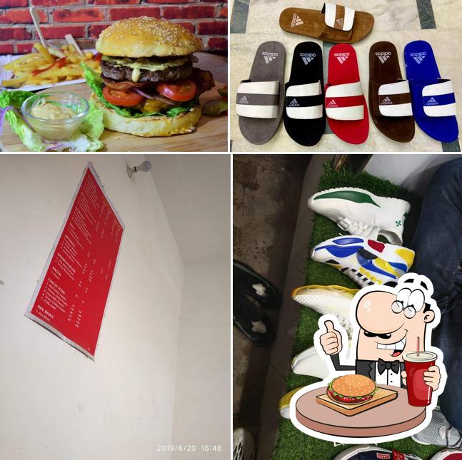 Order a burger at Veg Panta Restaurant