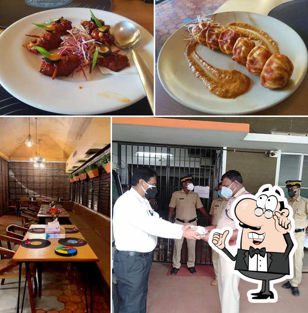 The picture of interior and food at The Outhouse Bistro (Hotel Aida)