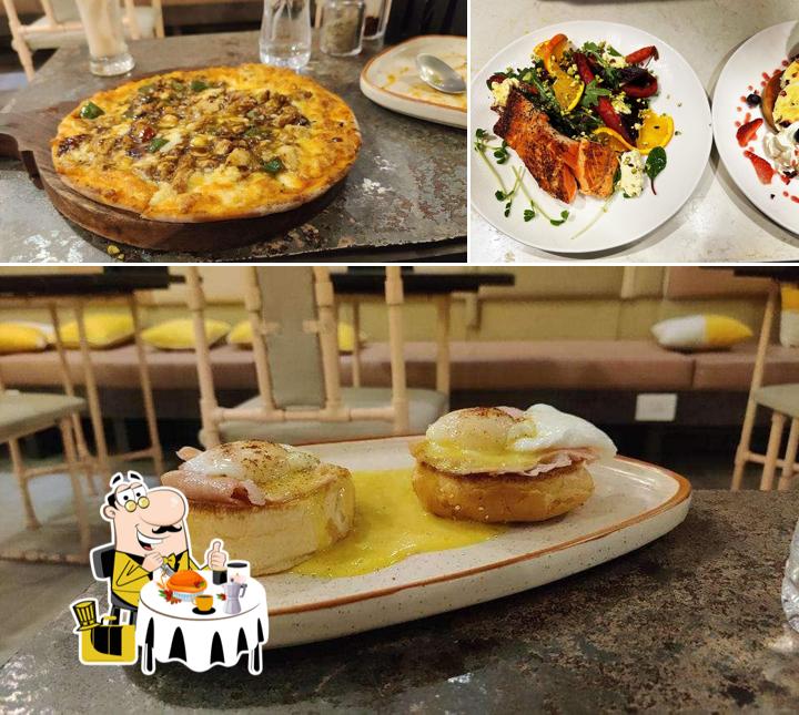 Meals at cafe the eggspresso