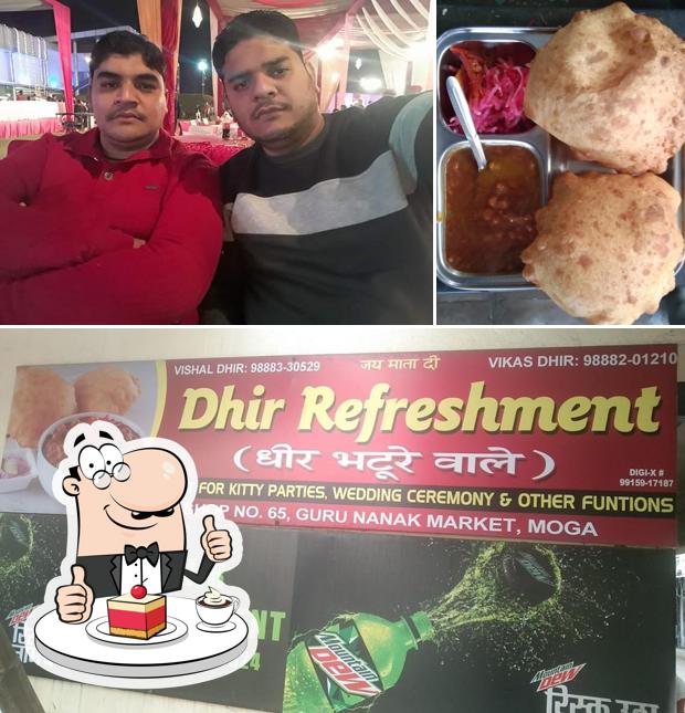 Dhir Refershment serves a number of desserts