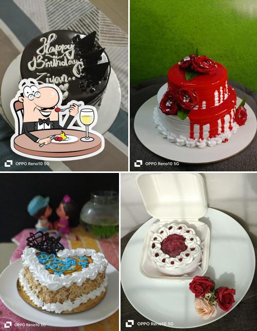 Food at Dreams Cake