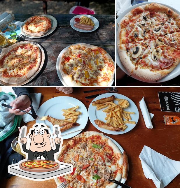 Scegli una pizza a Restavracija Safari