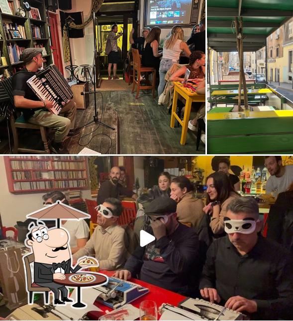 La esterno e interni del ristorante