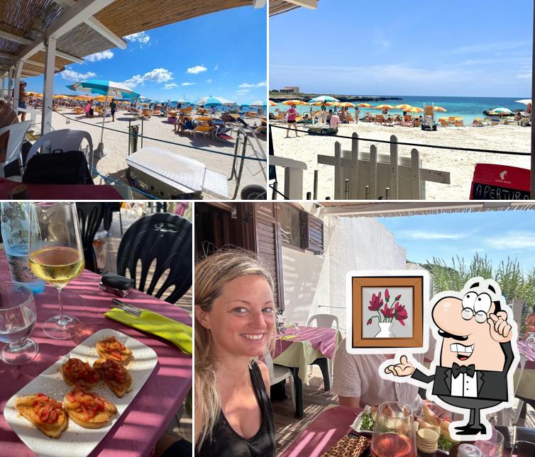 Gli interni di La Playa Bar Ristorante Stuzzicheria Lido con noleggio attrezzature da spiaggia