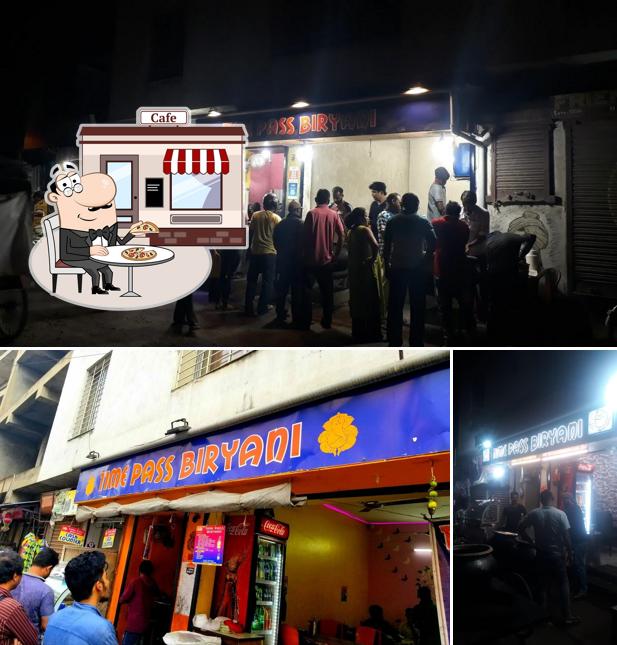 The exterior of Time pass Biryani