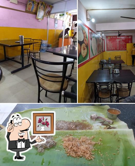 The photo of interior and food at Pm Restaurant